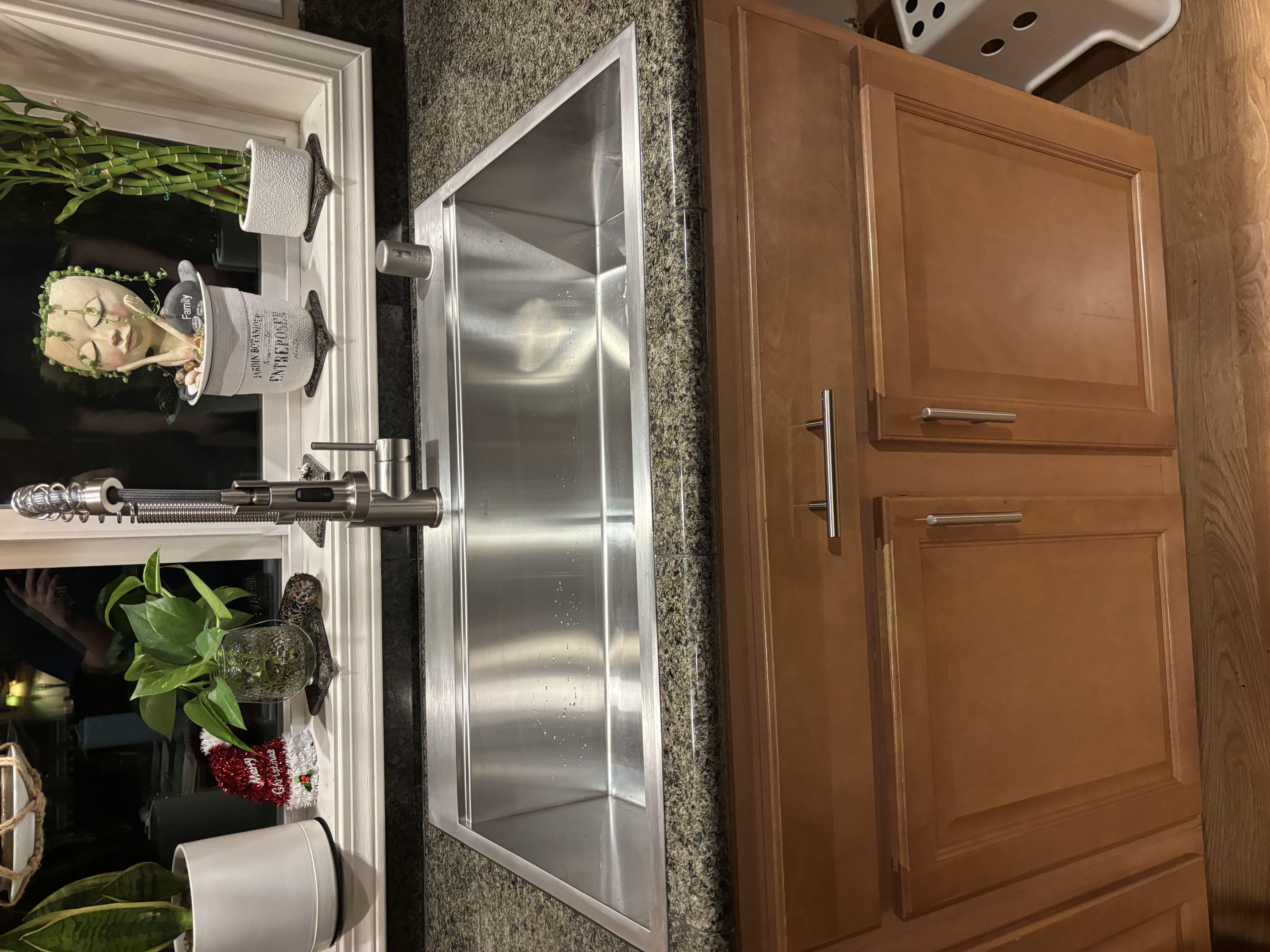 Fixture upgrade and sink installation